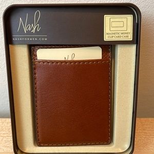 Patricia Nash Diamante Magnetic 100% Leather Money Clip